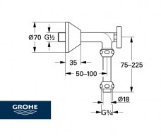MEDIDAS ARCO DE SALIDA GROHE
